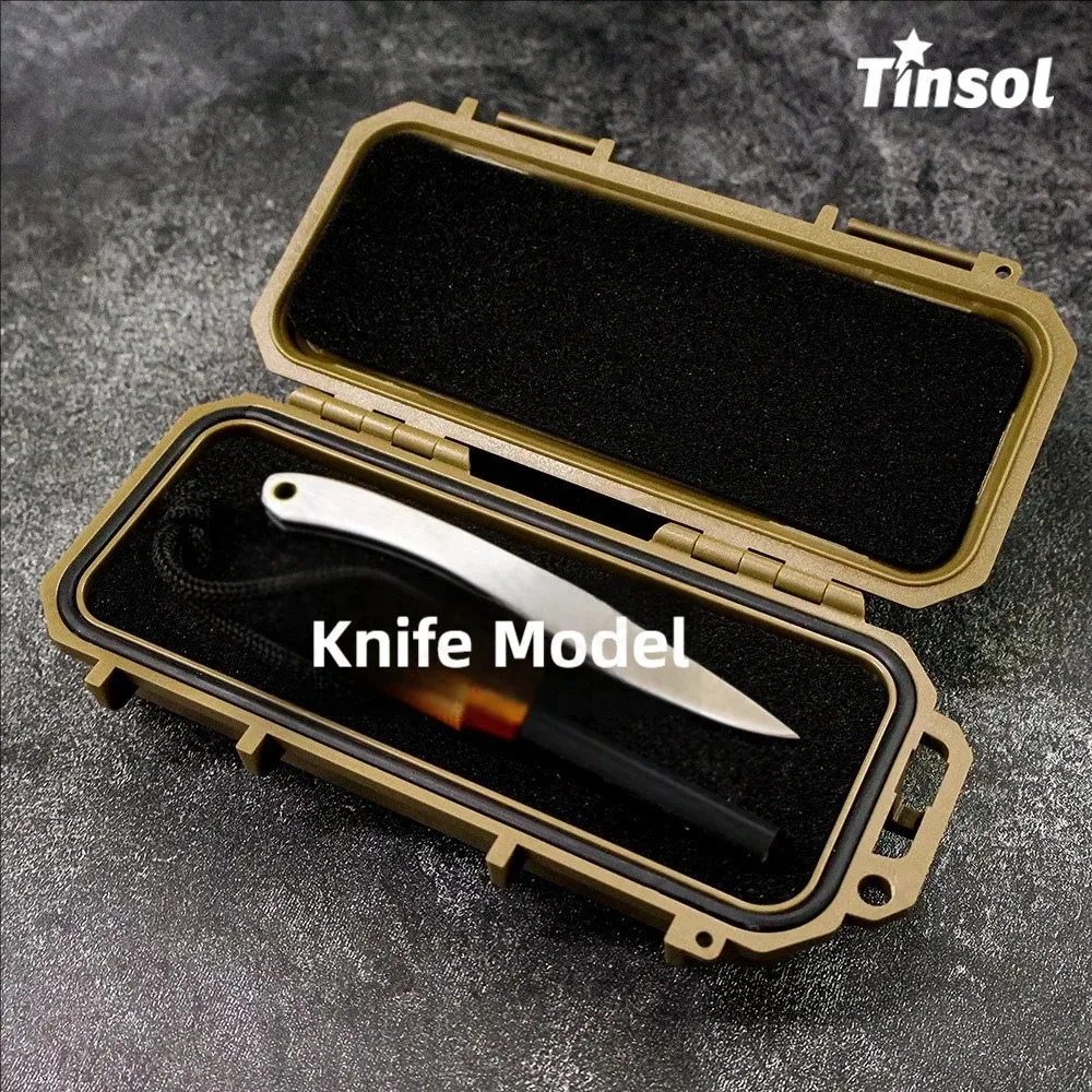 TINSOL EDC Tool Case Organizer 6.9x3.3in Shockproof Waterproof Protective Built in Foam Sponge for Multipurpose Outdoor Survival