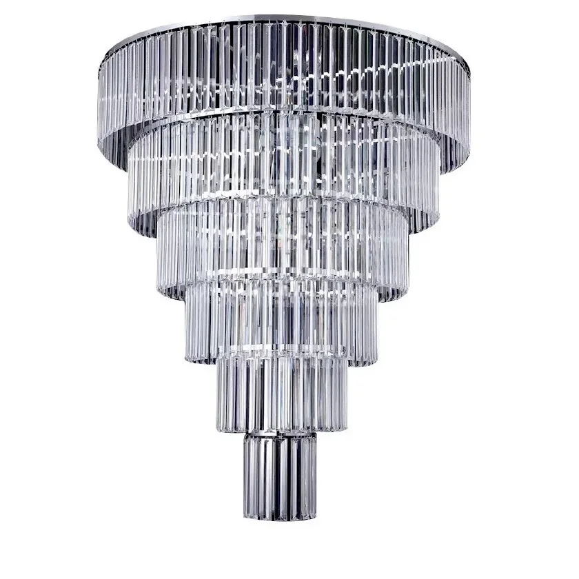 Wedding Props Acrylic Crystal Ice Bar Chandelier Creative Decorative Wedding Stage Banquet Hall Ceiling Pendant Lights