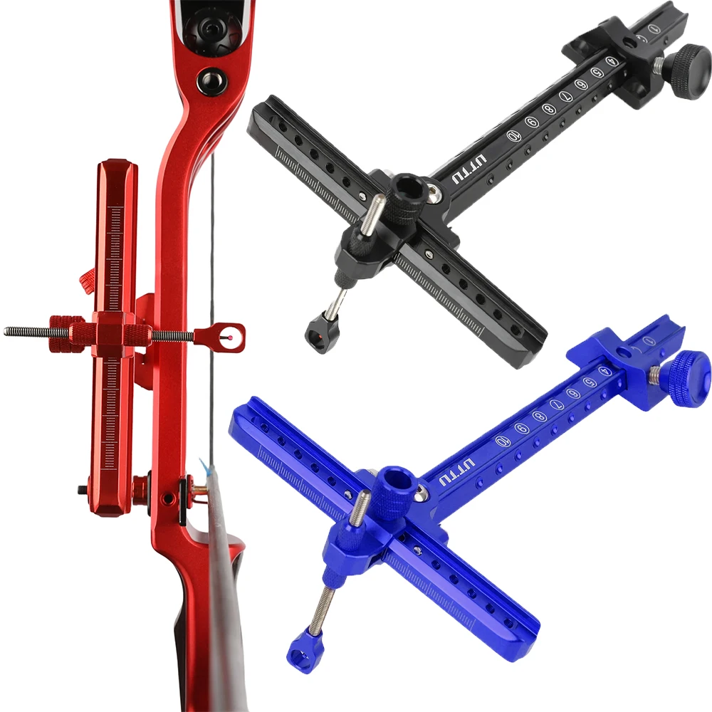 

Recurve Bow Sight Adjustable 9 Inches Aluminum Alloy for Competitive Archery Target Shooting Practice Training Competition