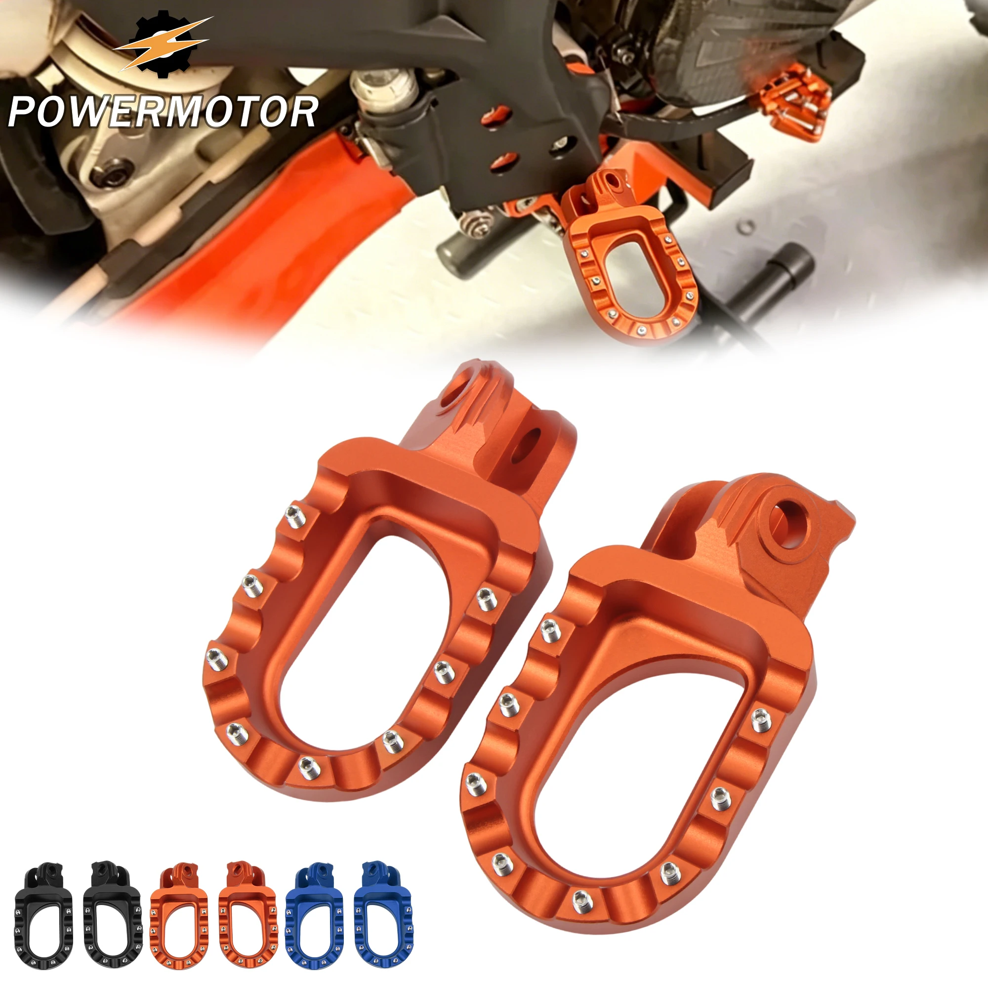 

For KTM Foot Rests Footrest Pegs Pedals EXC SX XCF SXF XC XCW XCFW 65 85 125 150 200 250 300 350 450 ADVENTURE 990 DirtBike Part