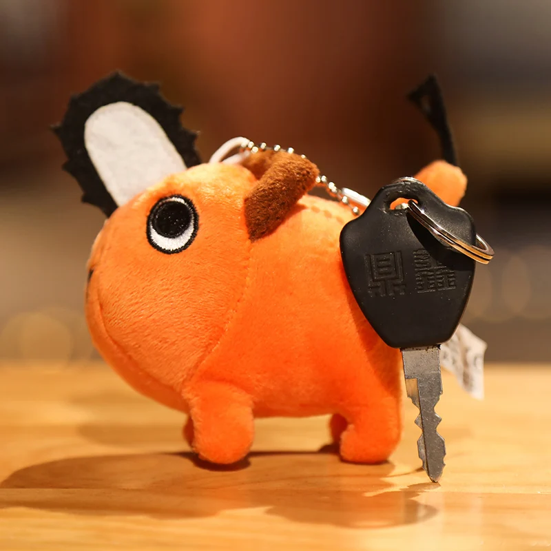 

10CM Anime Chainsaw Man Plush Pochita Pendant Keychain Plush Dolls Soft Pillow Collection Cosplay Birthday Gift for Kids