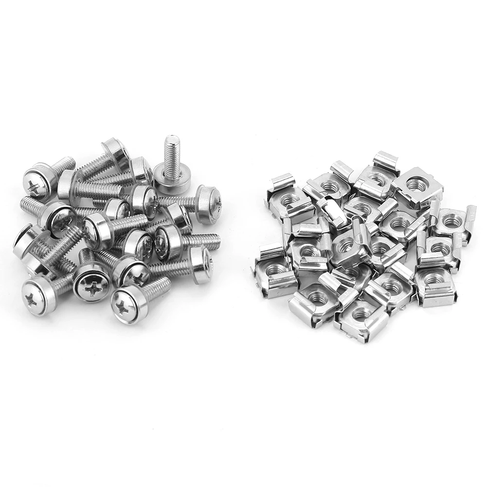 20pcs set Network Cabinet Rack Screws & Cage Nuts Assortment Kit
