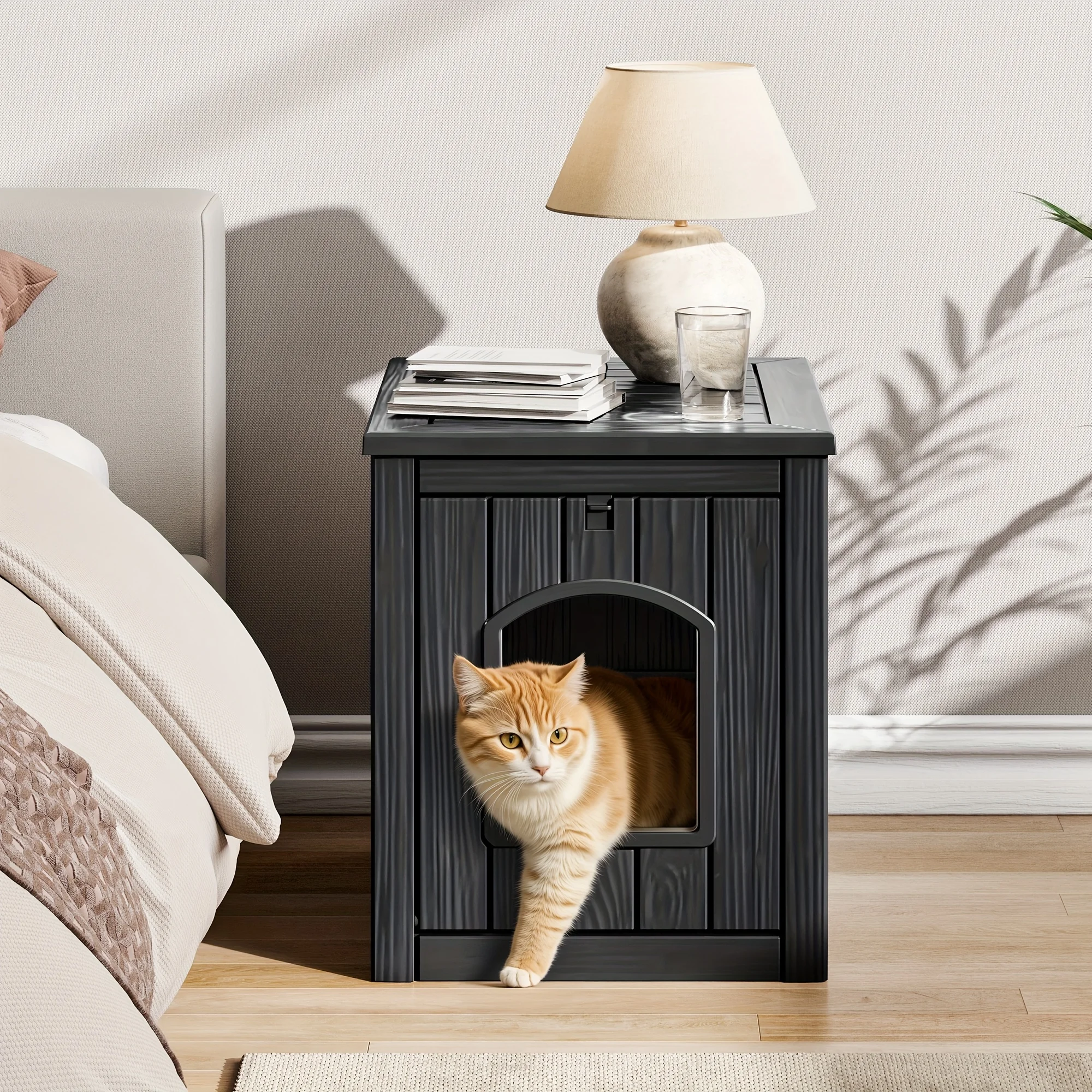 

Large Capacity Easy-to-Clean Cat Litter Box with Odor Control & Well-Ventilated Design - Durable Resin Construction, UV/High Quality Material, Easy Assembly Indoor/Outdoor Pet House for Cats & Small/Medium Dogs - Ideal Gift for Pet Owners
