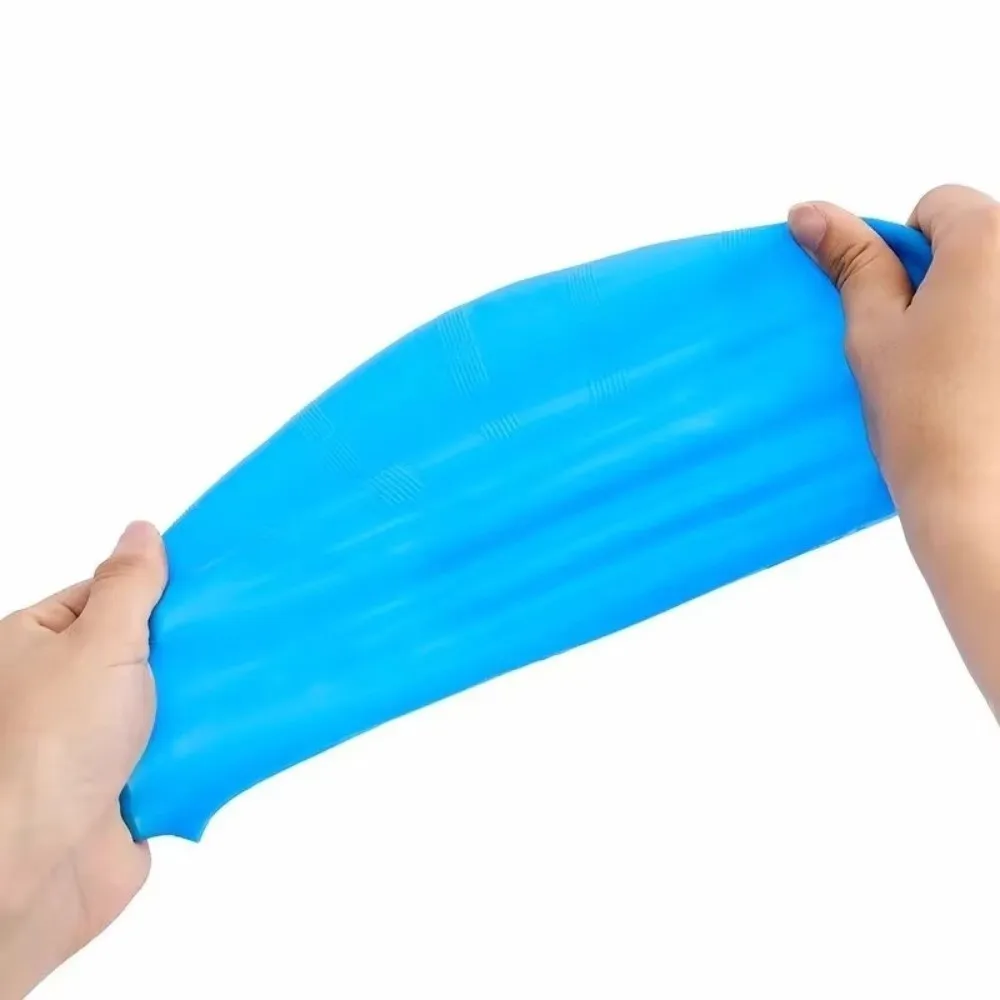 Pool-Kappe mit Ohrschutz, Silikon-Schwimmkappe, Wasserdichte Schwimmkappe, Rutschfeste Große Schwimmkappe für Kinder – Detail 5