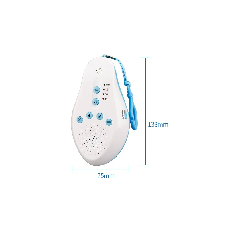 Strumento per il sonno infantile Nuovo stile intelligente Macchina per il rumore bianco Sonno con 6 suoni rilassanti Strumento per ausiliare il sonno musicale con spegnimento automatico