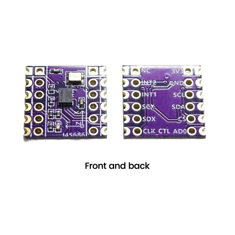 Professional ICM45686 6-Axis IMU Sensor Module With External Crystal Oscillator For Slimevr Full Body Tracker, Supports SPI/I2C