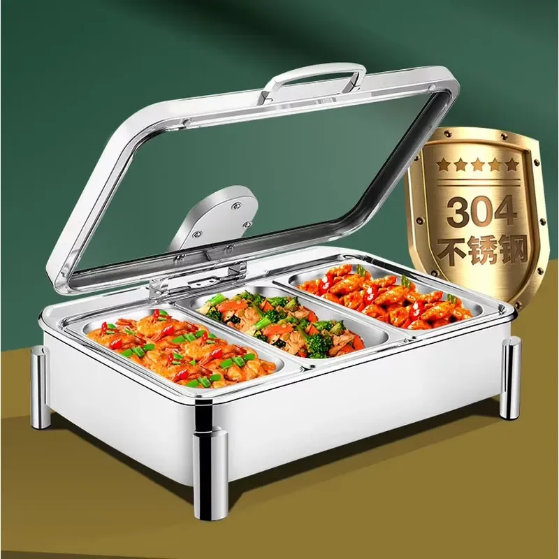 Electric Kitchen Shaving Chafing Dish Buffet Set Hotel Restaurant and Wedding 2025 Buffet Dishes