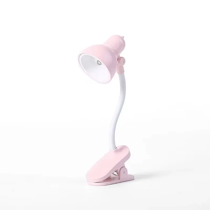 Cute Mini Lamp to Read Book Eye Protection Rotatable Reading Lamp with Clamp Reading Lights for Books Desk Table Bedroom