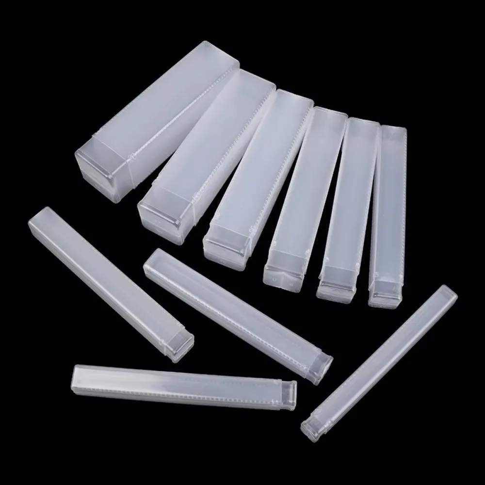 5pcs New Square Drill Bit Packaging Boxes Transparent Plastic Packaging Box Telescopic Storage Boxes Accessories Storage