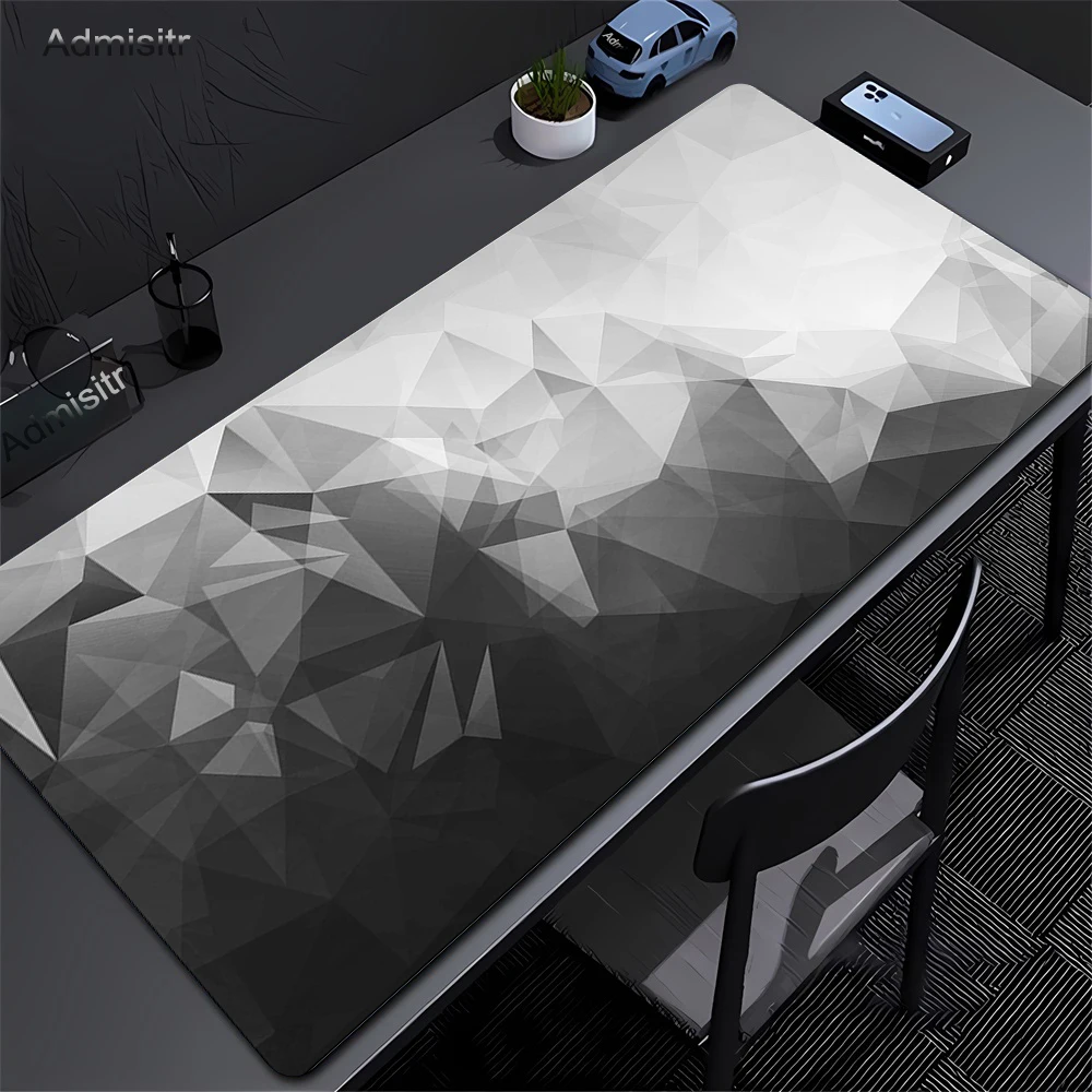 Gaming Mousepads Mousepad Geometric Large Mouse Mat Big Desk Pads Non-Slip Rubber Hexagon Mouse Pad Big Keyboard Mats 90x40cm
