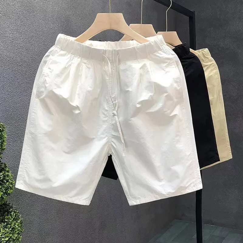 Men's Summer Sports Casual Pockets Shorts Lightweight Loose Fit Beach Pants Trendy Athletic  for Home Outdoor Wear