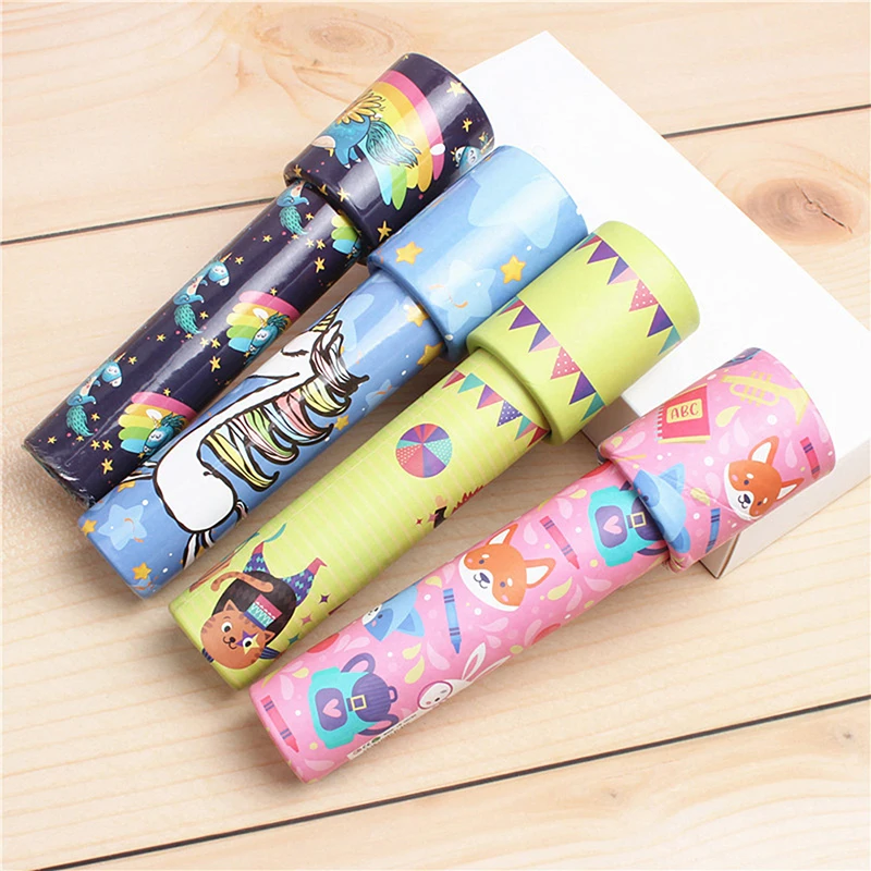 1PC Rotating Kaleidoscope Classic Nostalgic Child Science Experiment Toy Parent-child Kid Educational Toy Magical Change Gifts