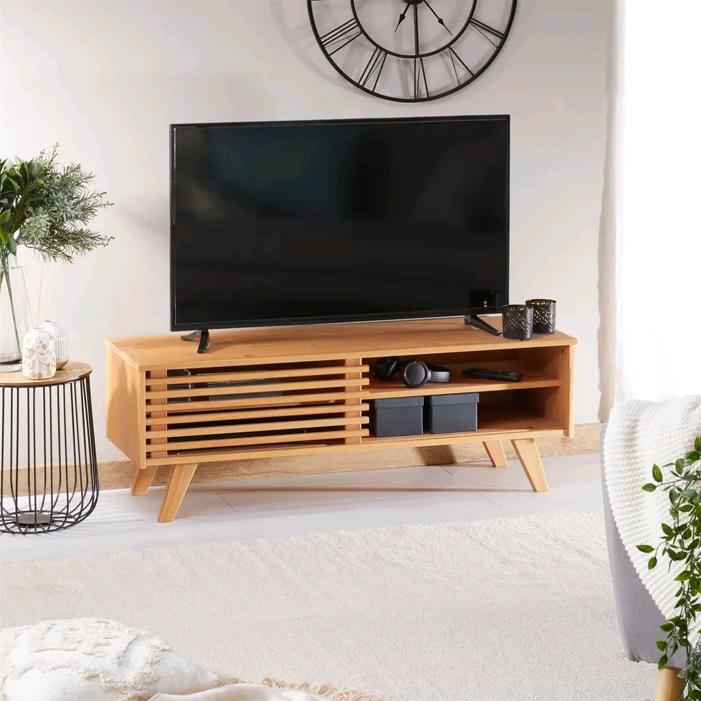 

！@Combohome Living Room Furniture Wooden TV StandTable Modern Style MDF Wood TV Stand Cabinet