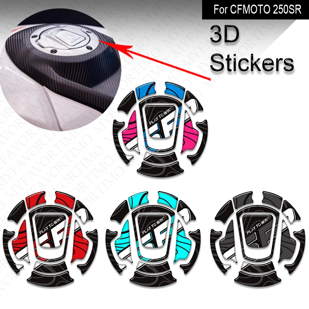 

For CFMOTO CF MOTO 250SR 250 SR Motorcycle Tank Pad Protection Tank Cap Scratch Resistant 3D Stickers