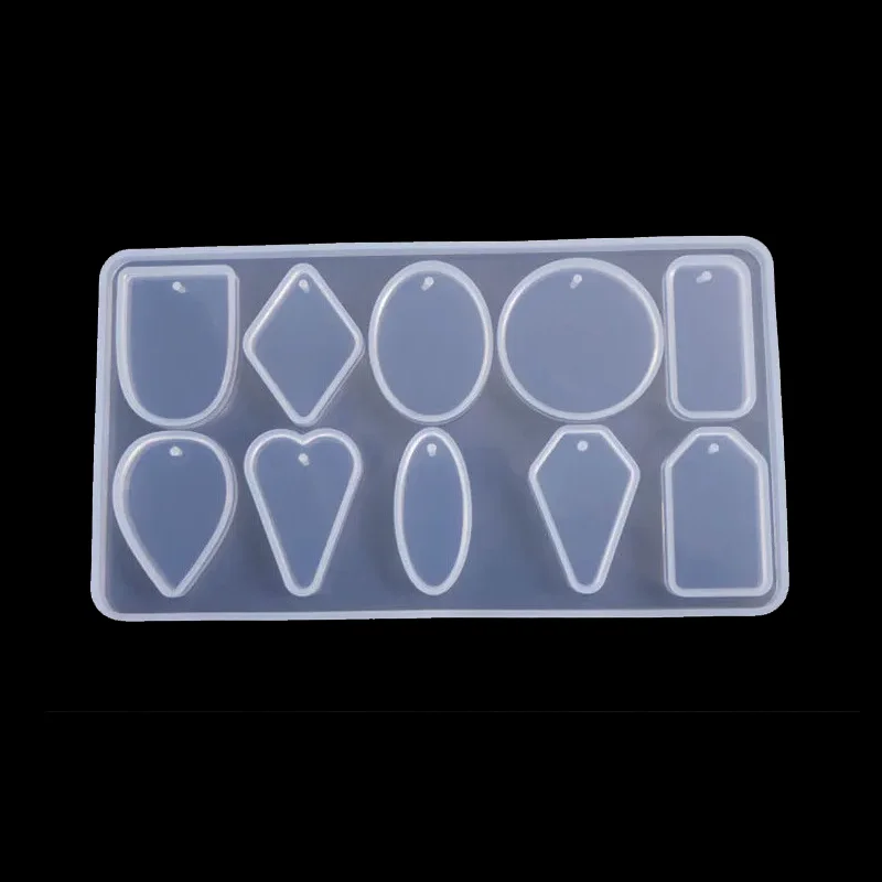 1PC  Diamond Geometric UV Epoxy Resin Decorative Jewelry Making Molds for Jewelry Bead Mold Jewelry Making Tools