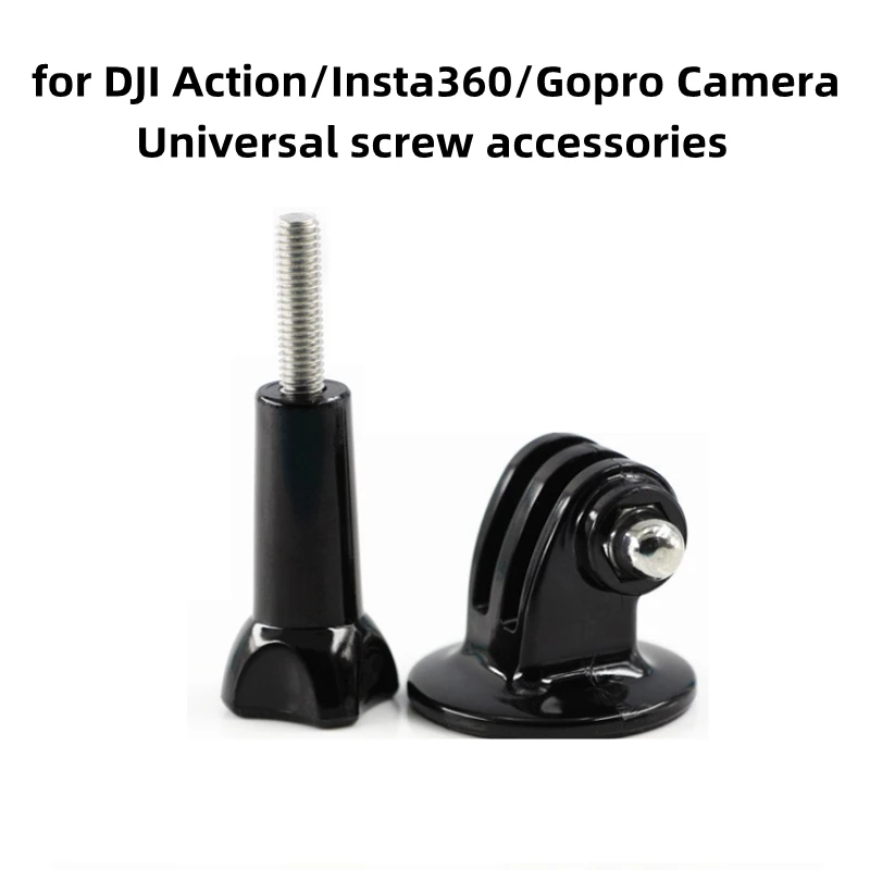 For Gopro/Insta360/Action Camera Universal Adapter+long Screw Accessory Bracket Camera Motion Adapter Screw Accessory