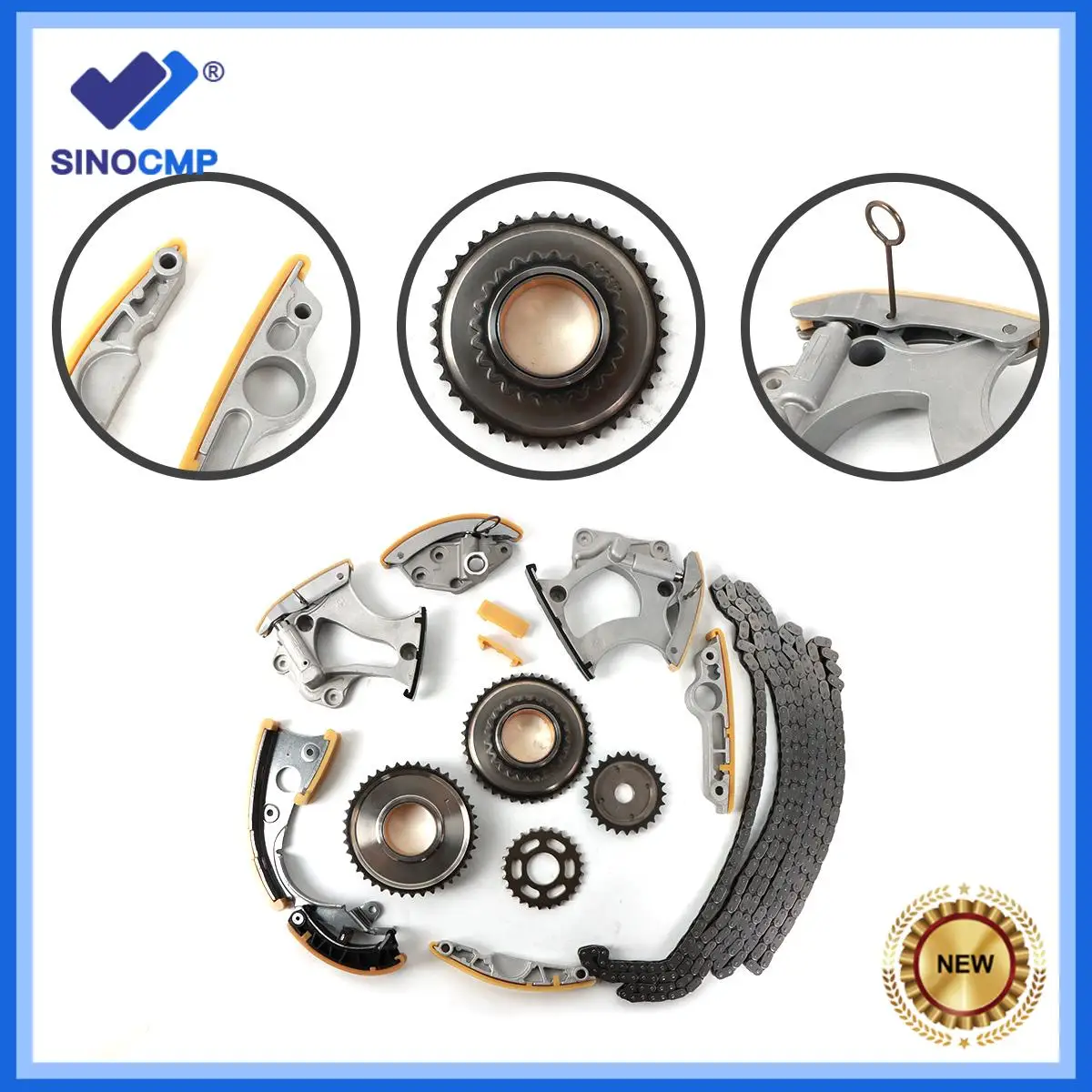 

1set Timing Chain Kit For AUDI A6 C7 A7 A8 Q5 Q7 S5 VW TOUAREG 3.0T V6 w/Gears 2012-2016 Car Accessories