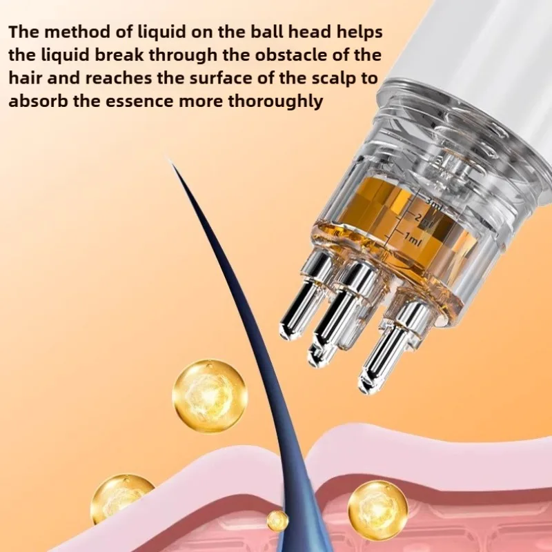 Hair Oil Applicator Scalp Massage Comb Liquid Guiding Mini Comb Essential Oil Dispenser Anti Hair Loss Scalp Care Comb view 3