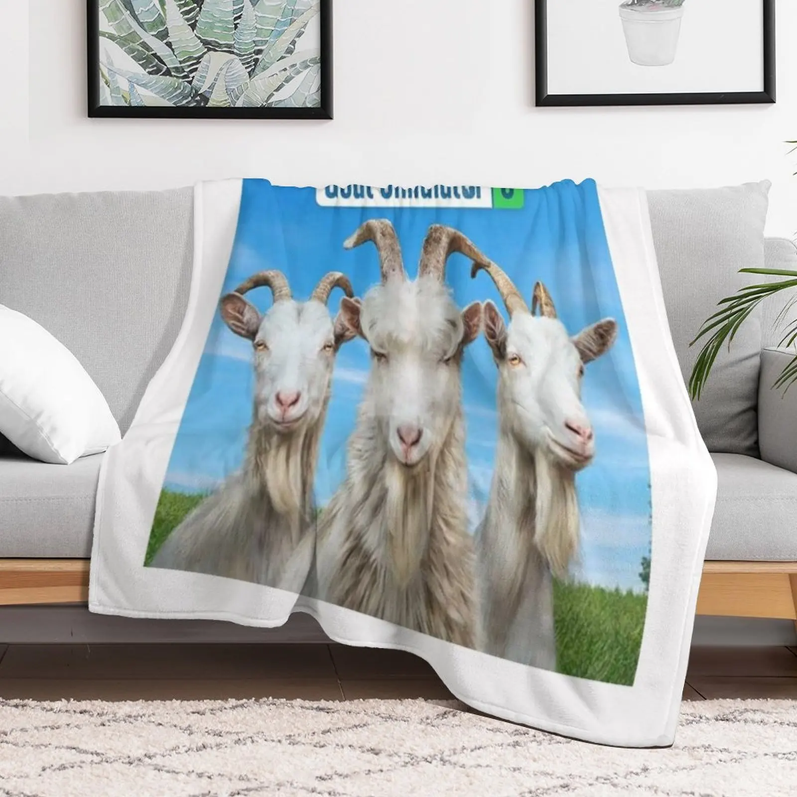 Goat Simulator Throw Blanket decorative Flannel Blankets