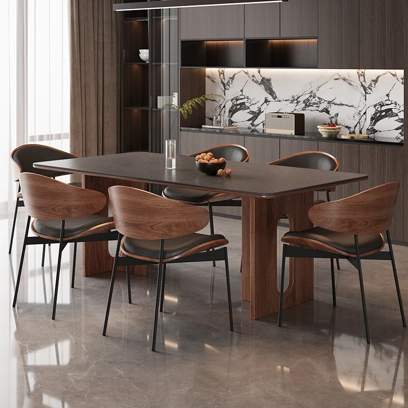 Floor Study Dining Table Living Room European Rectangular Kitchen Dining Table Coffee Center Big Mesas De Jantar Home Furniture