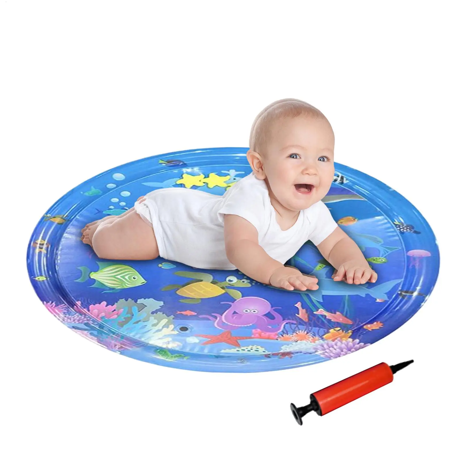 Baby Water Mat Indoor Chill Pad Interactive Foldable Washable Cooling Mat For Outdoor Indoor Water Play Puppy Cat Pet
