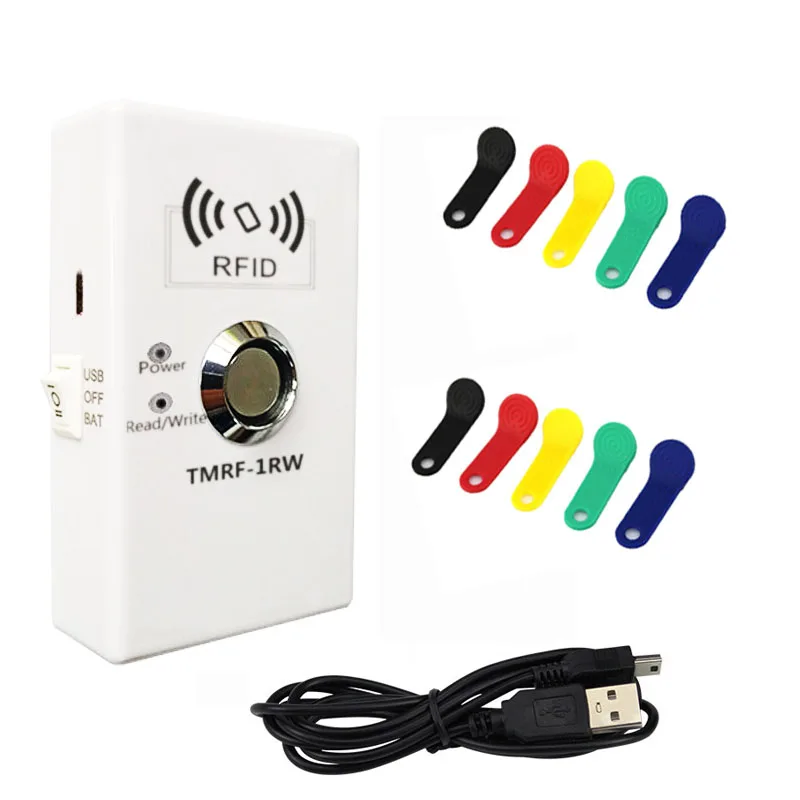 TM iButton Programmer DS1990A Duplicator Cloner Copier 125Khz T5577 RFID Reader Write RW1990 Key Token RFID/TM Keyfob duplicator