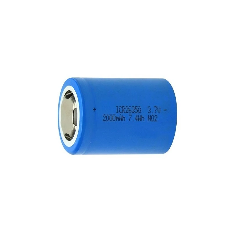 26350 Lithium Battery 3.7v2000mAh Cylindrical Battery Suitable for Portable Projectors Neck Instruments Smart Bracelets