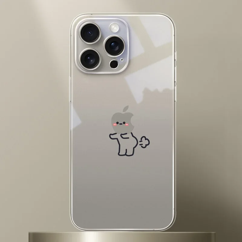 

Funny Matchstick Men Clear Phone Case For iPhone 16 14 15 13 12 11 Pro Max Mini SE 7 8 Plus Cartoon Shockproof Transparent Cover