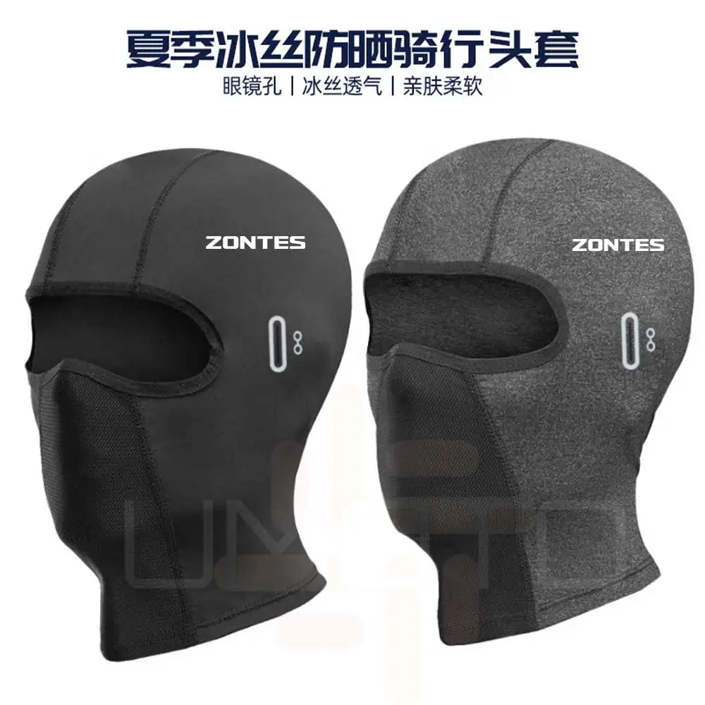 ZONETS-Casquettes coupe-vent pour hommes et femmes, cagoule de cyclisme, couverture complète du visage, chapeau de vélo, respirant, anti-UV, motocross, moto, été