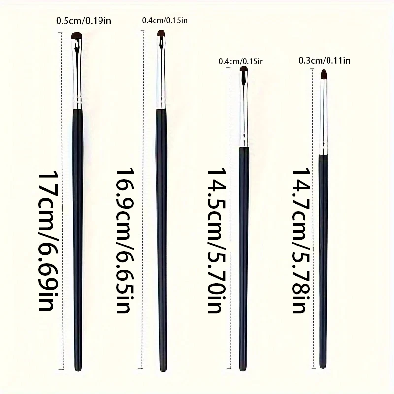 Kleine Hoek Nauwkeurige Detail Oogschaduw Borstel Zacht Paardenhaar Ooglid Markeerstift Liggende Zijderups Make-Up Kwasten Ogen Make Up Gereedschap