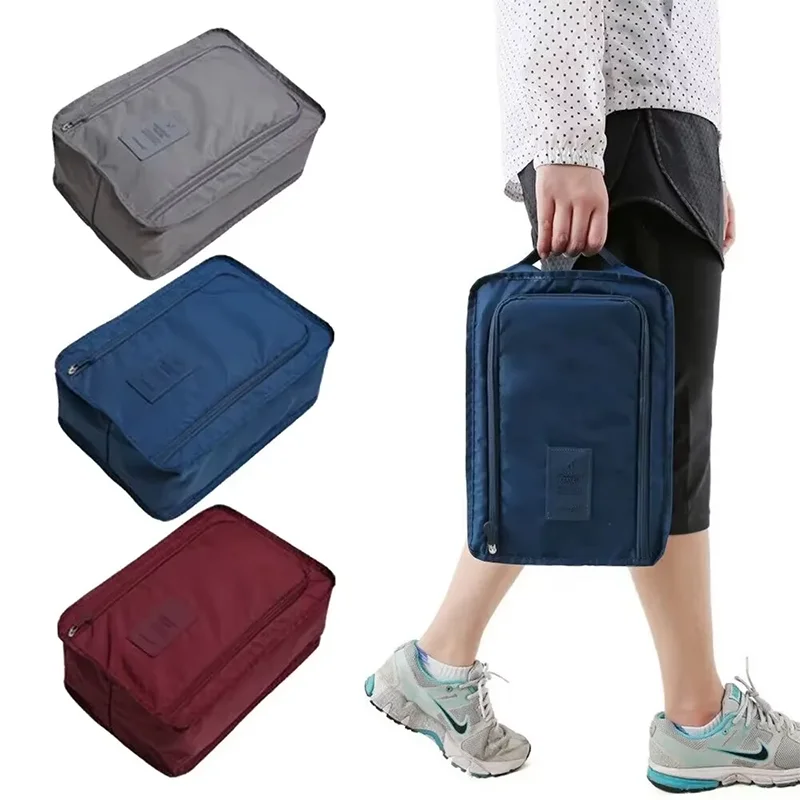 Bolsas de zapatos portátiles para viaje, multifuncionales, impermeables, plegables, almacenamiento, alta capacidad, organizador de zapatos