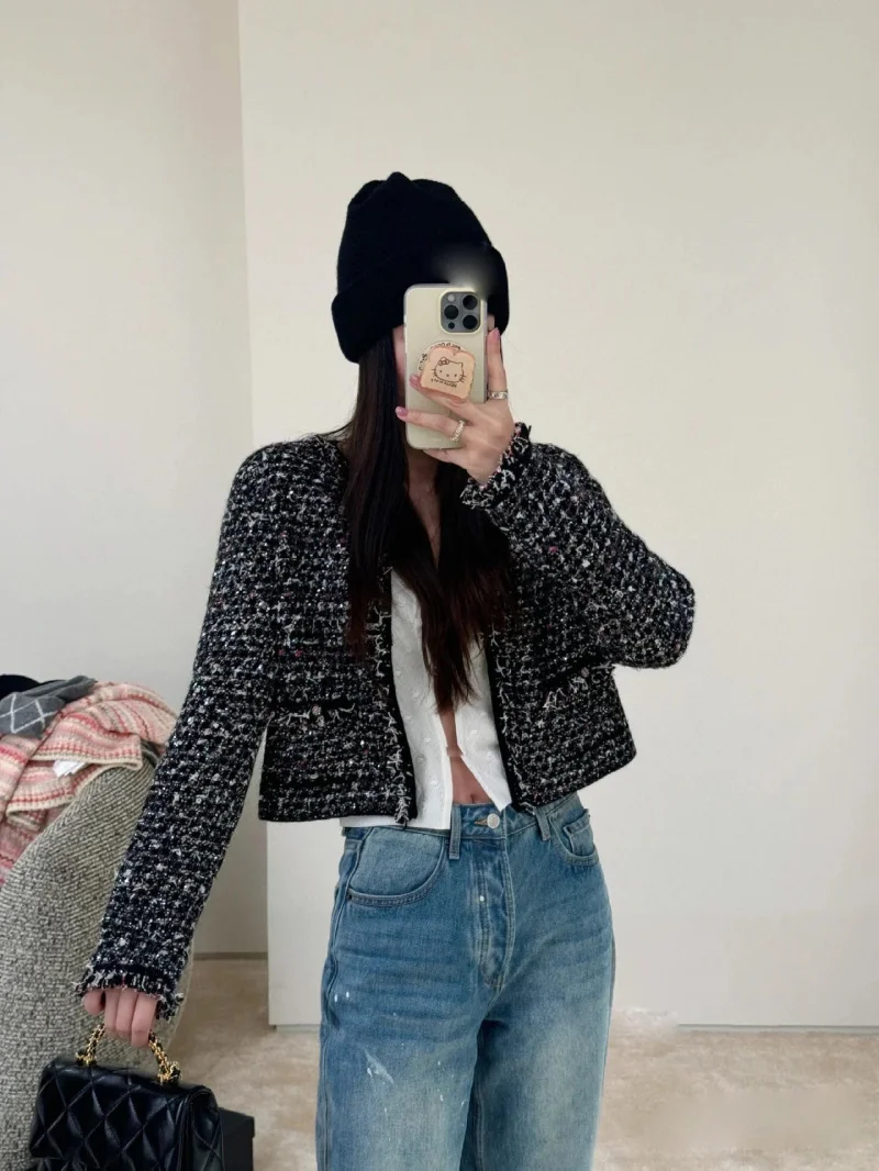 2024 Autumn New Women's Cardigan Fashion Exquisite Women's Jacket Top Women's Clothing Woolen Sweater Knitted Sweater