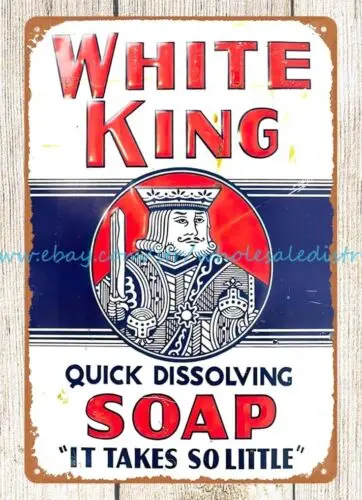 White King Soap metal tin sign reproduction metal wall hangings