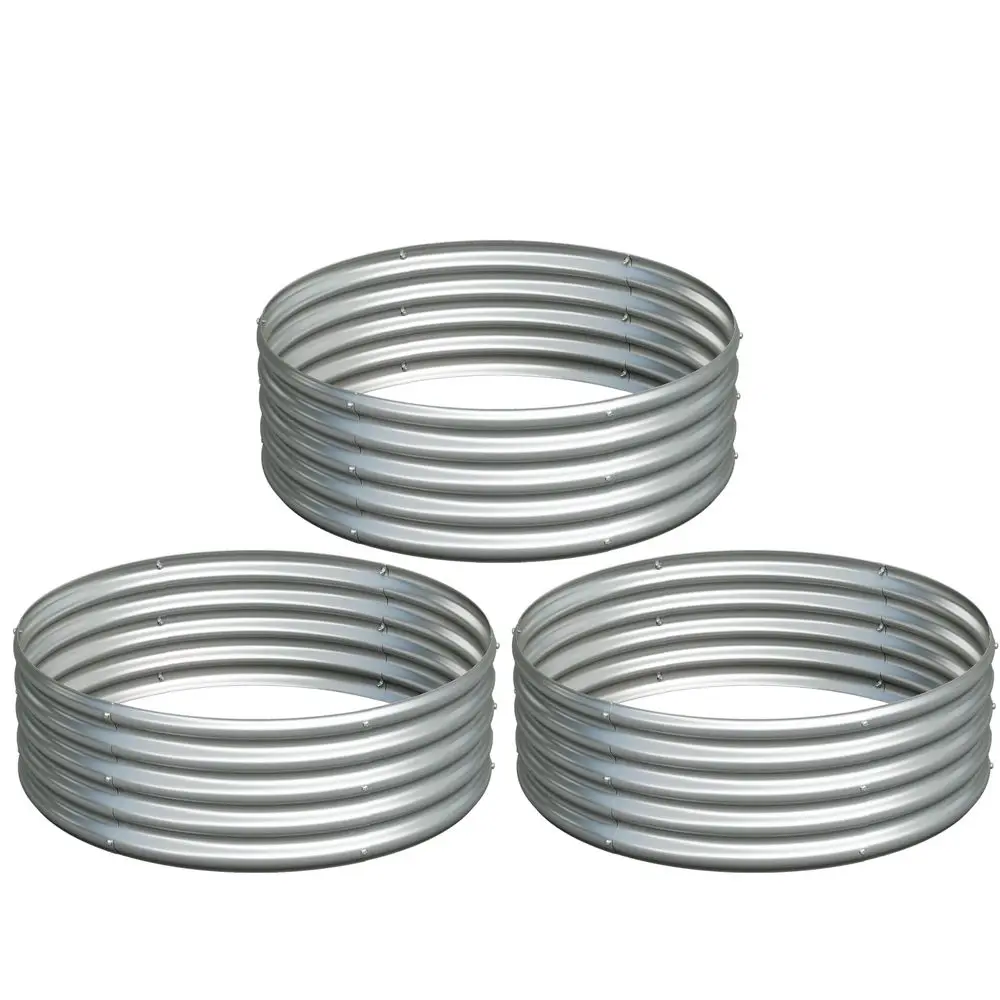 3X3X1Ft Galvanized Raised Garden Bed Kit,Vegetable Boxesrou…