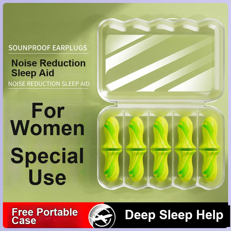 Earplugs 10 Pieces Noise Prevention Sound Insulation for Sleeping Sleep Noise Reduction and Snoring Sound Isolation