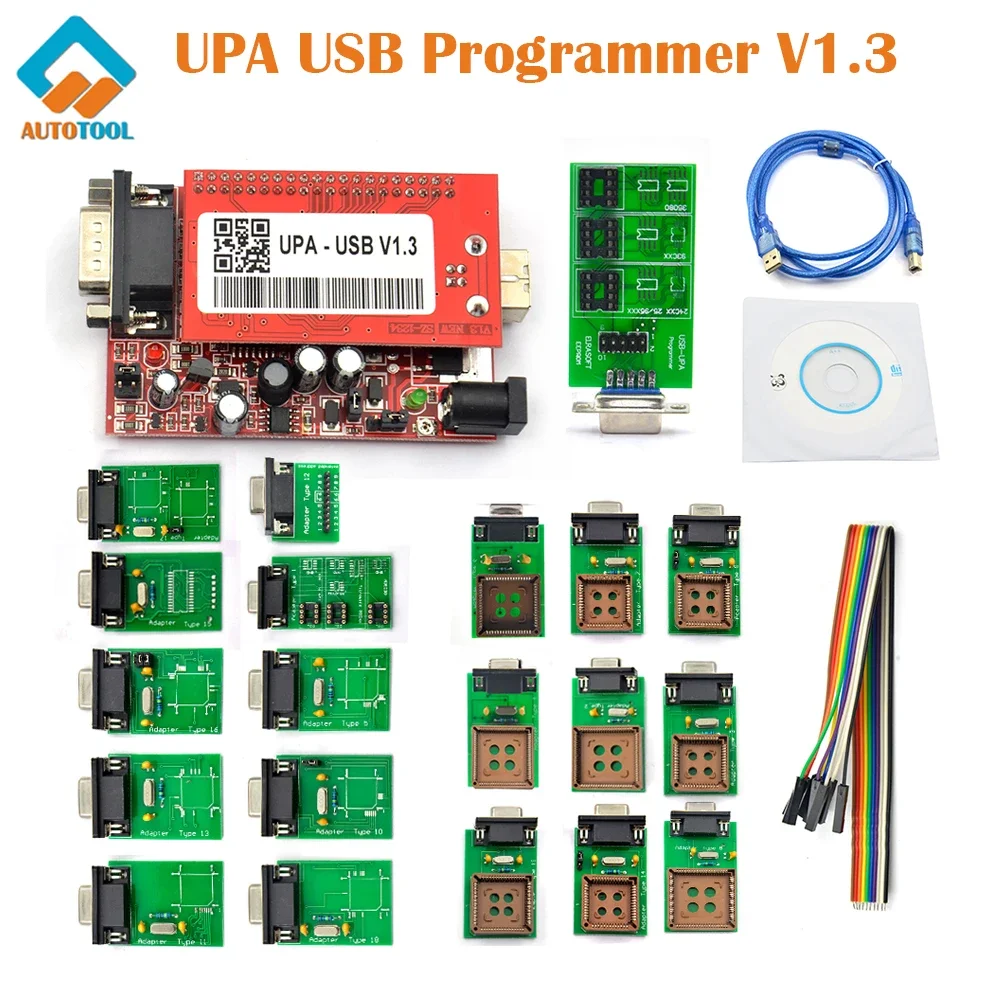 

UPA USB Programmer V1.3 Diagnostic Tool ECU Chip Tuning Tools UPA-USB ECU Programmer Eeprom Adapters NEC Functions 24C01 85C92