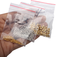 100PCS 2/3/4mm Metal Copper fishing beads Round Fly Tying Brass Beads Nymph Streamer Bugs Fly Hook Tying Materials Accessories