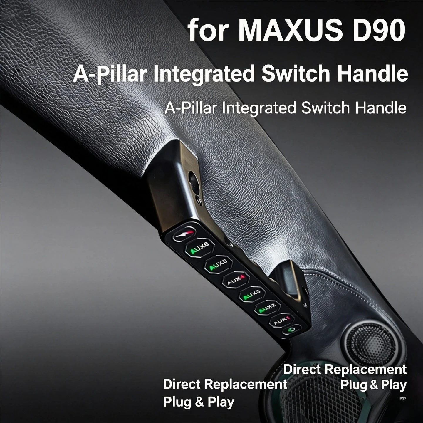 For Maxus D90 2017-2026 Car A-Pillar Six-Way Handle Switch Wireless Remote Control Integrated Control Switch Panel Accessories
