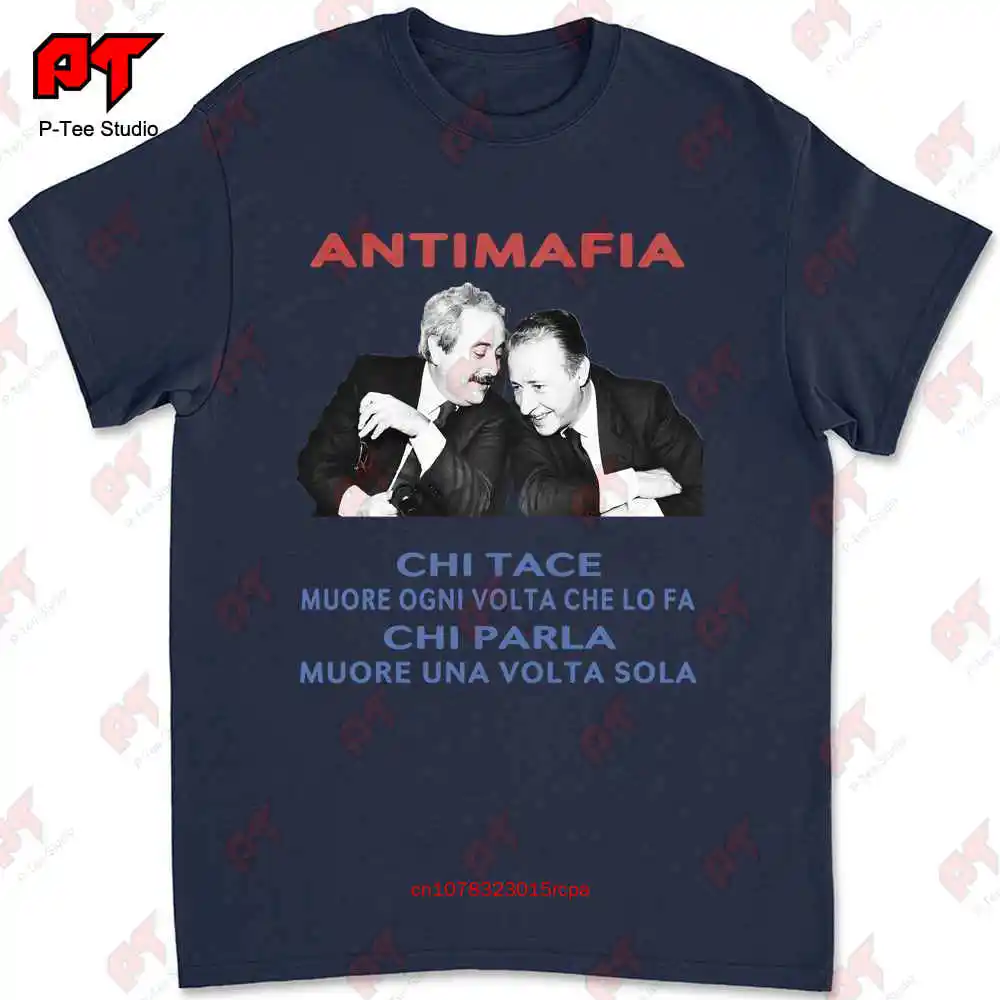 Giovanni Falcone Paolo Borsellino Antimafia - Eroi T-shirt 7HK9