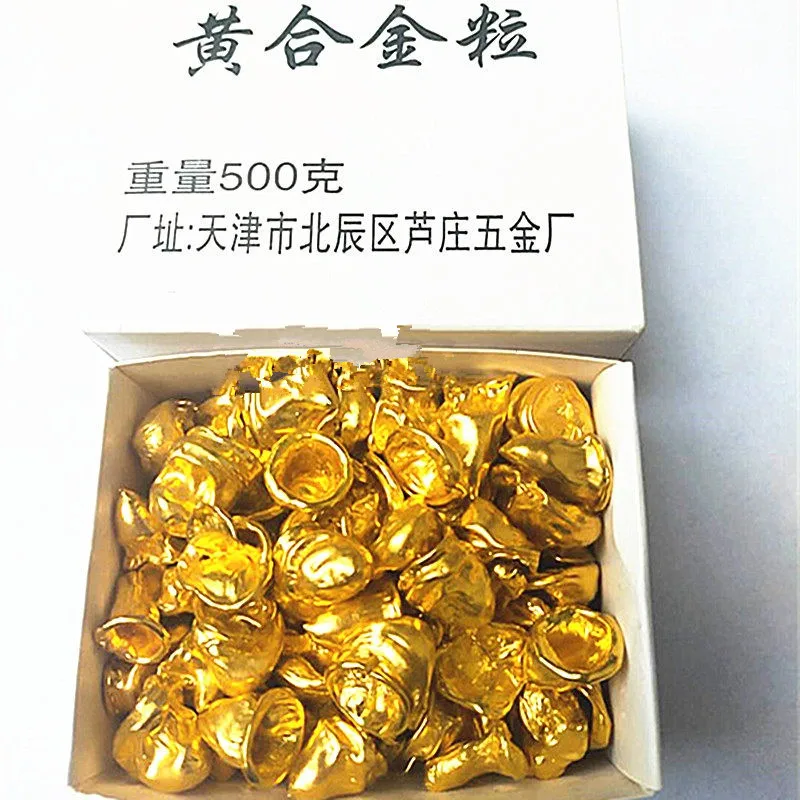 

500g Full Cast Yellow Metal Alloy Dental Crown Golden Metal for Dental Lab Professional Restorative Dental Lab Products