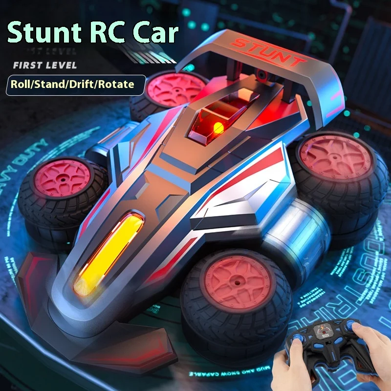 

Stunt Remote Control Transformation Car Side Standing, Walking 360 Degree Rotation High-Speed Drift Rolling, Music Lighting Toy