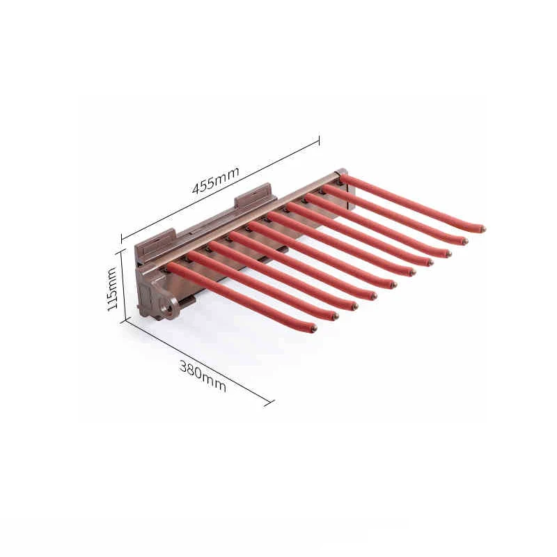 Wardrobe pull-out anti slip pants rack,damping slide rail,Top/side mounted hanging pants telescopic rack double/single row