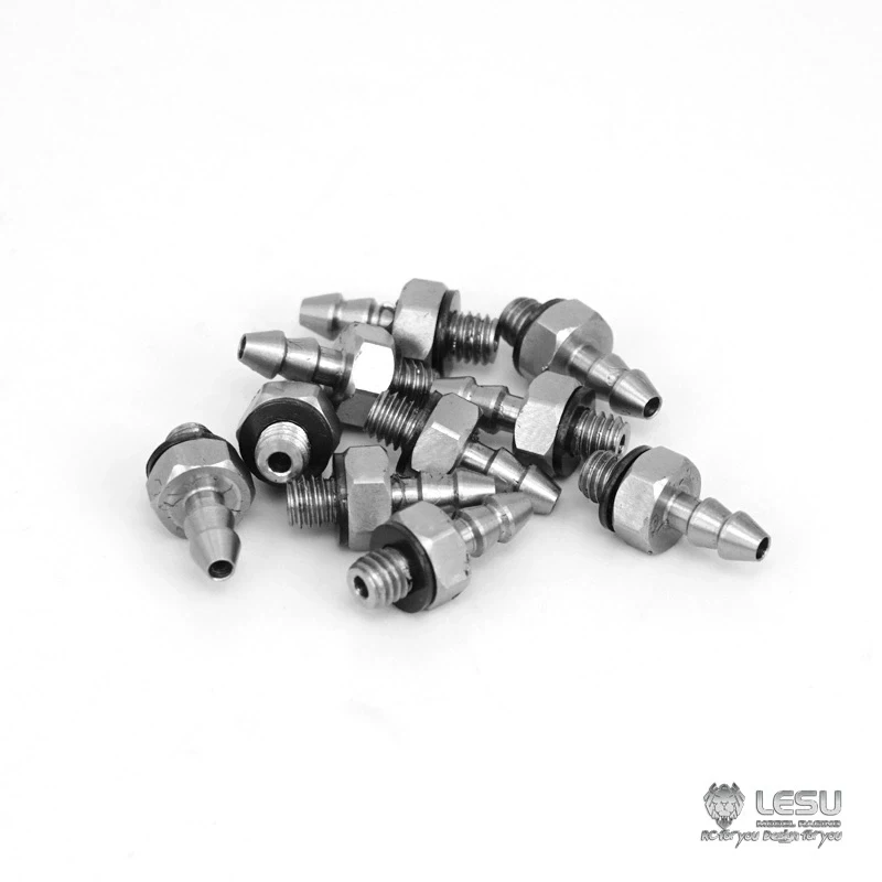 LESU Hydraulic Model Stainless Steel Precision Elbow Straight M3-3 Nozzle Suitable for Nylon Oil Pipe 3*2MM Installation