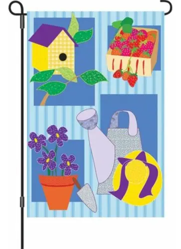 Gardener's Applique Garden Flag - 12 x 18 inches