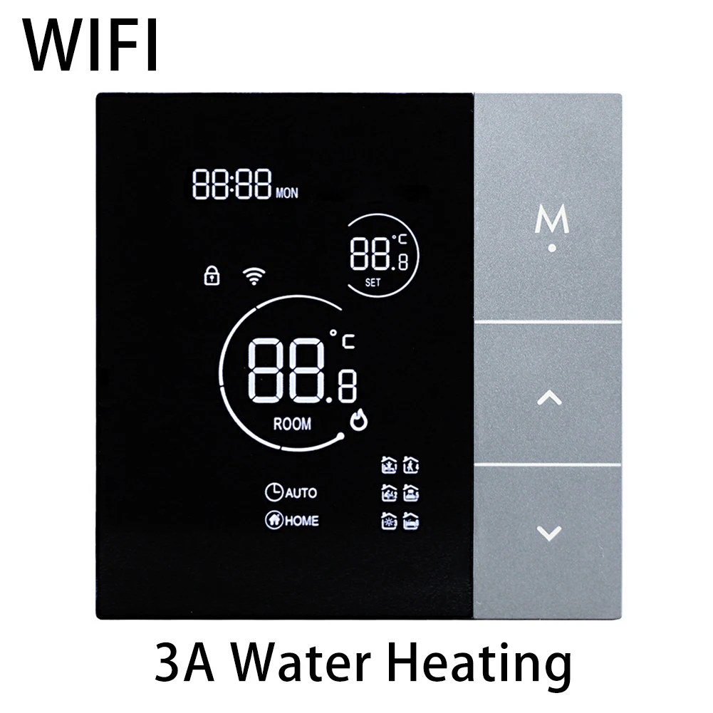 Temperature Control For Smart Thermostat with Wifi Connectivity Touch Display and Voice Commands for Alexa/for tuya