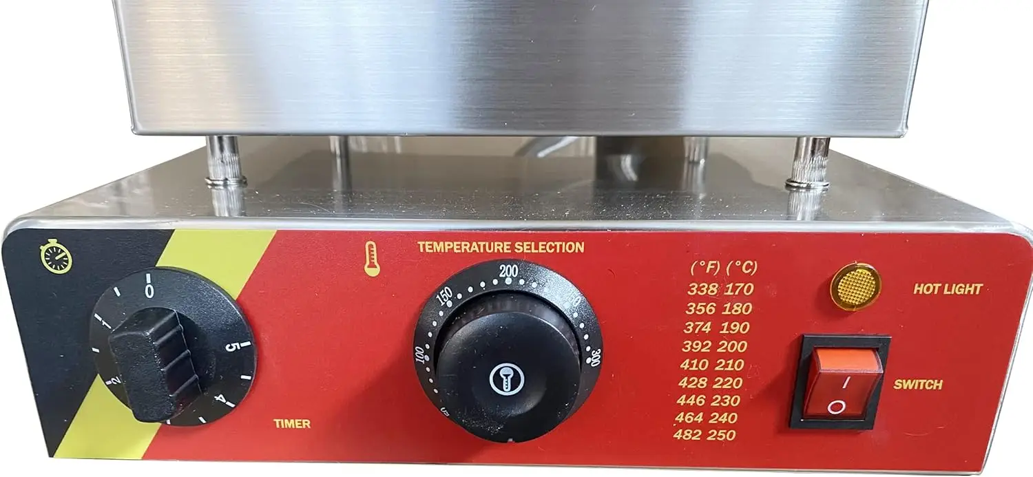 Commercial Electric Mini Round Cake Waffle Maker, Stainless Steel Body with Nonstick Coating Baker Making Machine 16 Holes 110V