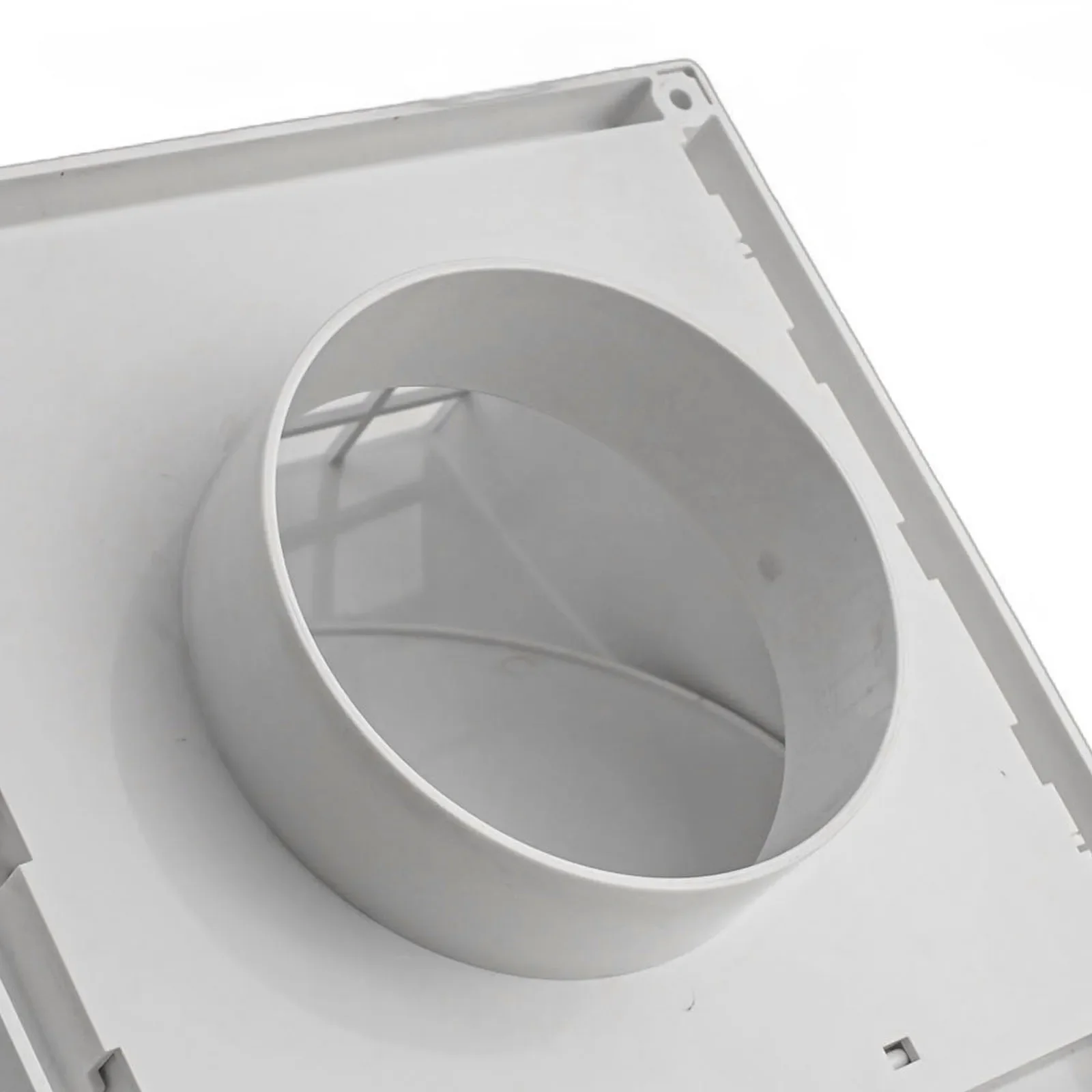 ABS-Ablufthaube, ABS-Lüftungsgitter für die Außenwand, wetterfester ABS-Kunststoff, verhindert Feuchtigkeitsaufbau für Dunstabzugshauben