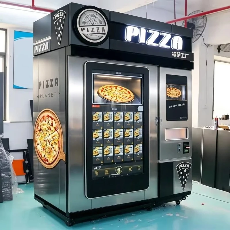 Customized Commercial Pizza Vending Machine Outdoor Self-service Pizza Automat CE Certified for Europe 24/7 Unattended Business