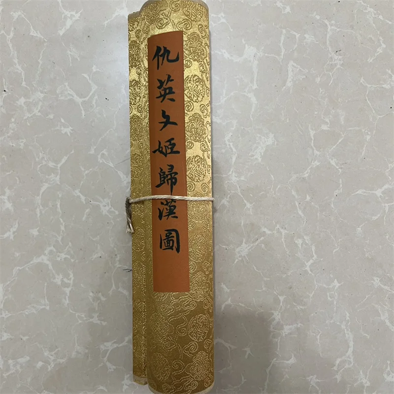 لوحة تمرير طويلة قديمة في الصين، لوحة ألوان مائية من تشيو يينغ: يعود وينجي إلى مقتنيات هان #3