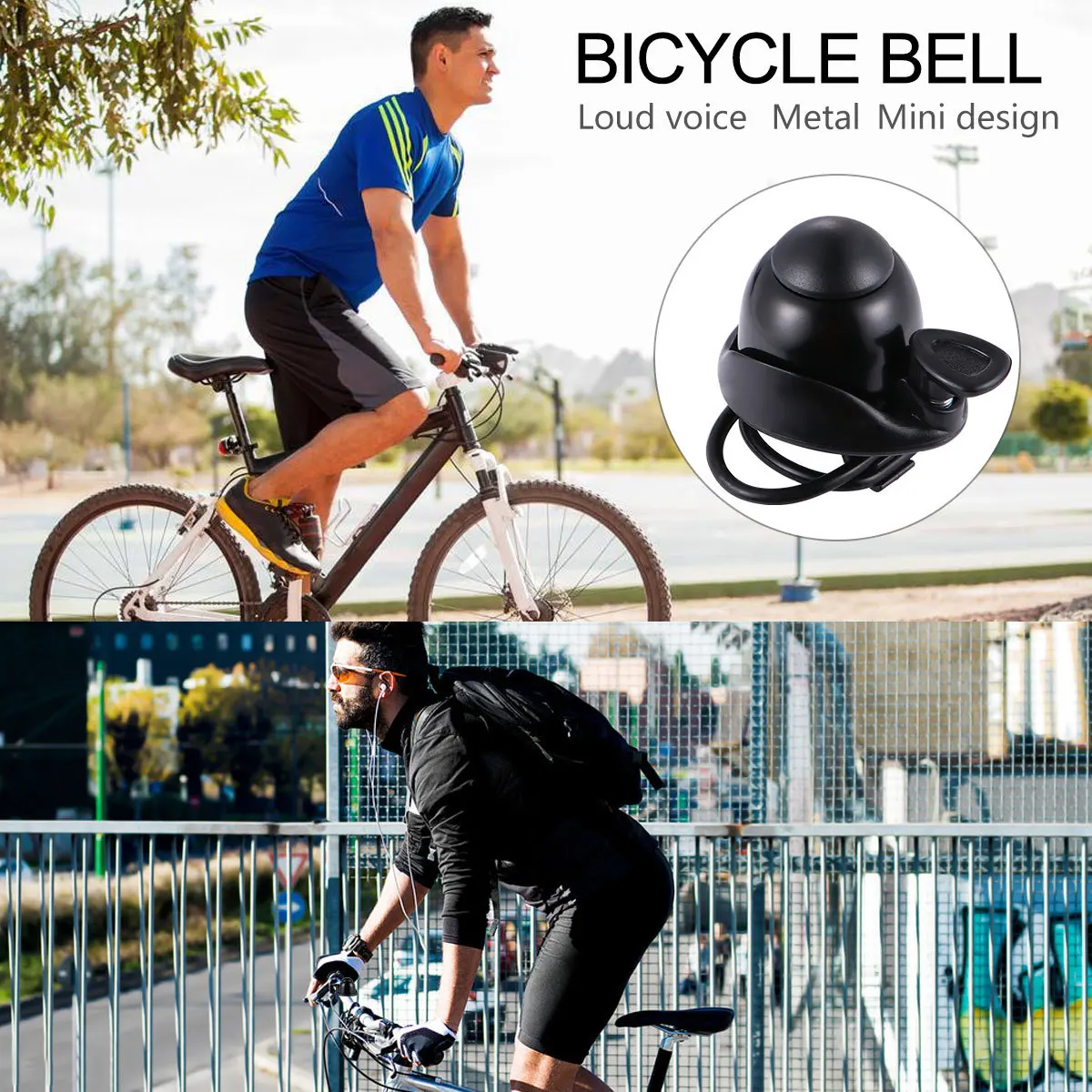 

1pc Universal Electric Scooter Bell Aluminum Adjustable Loud Sound Long Tail For Bike E-Scooter Safety Mini Horn Ring